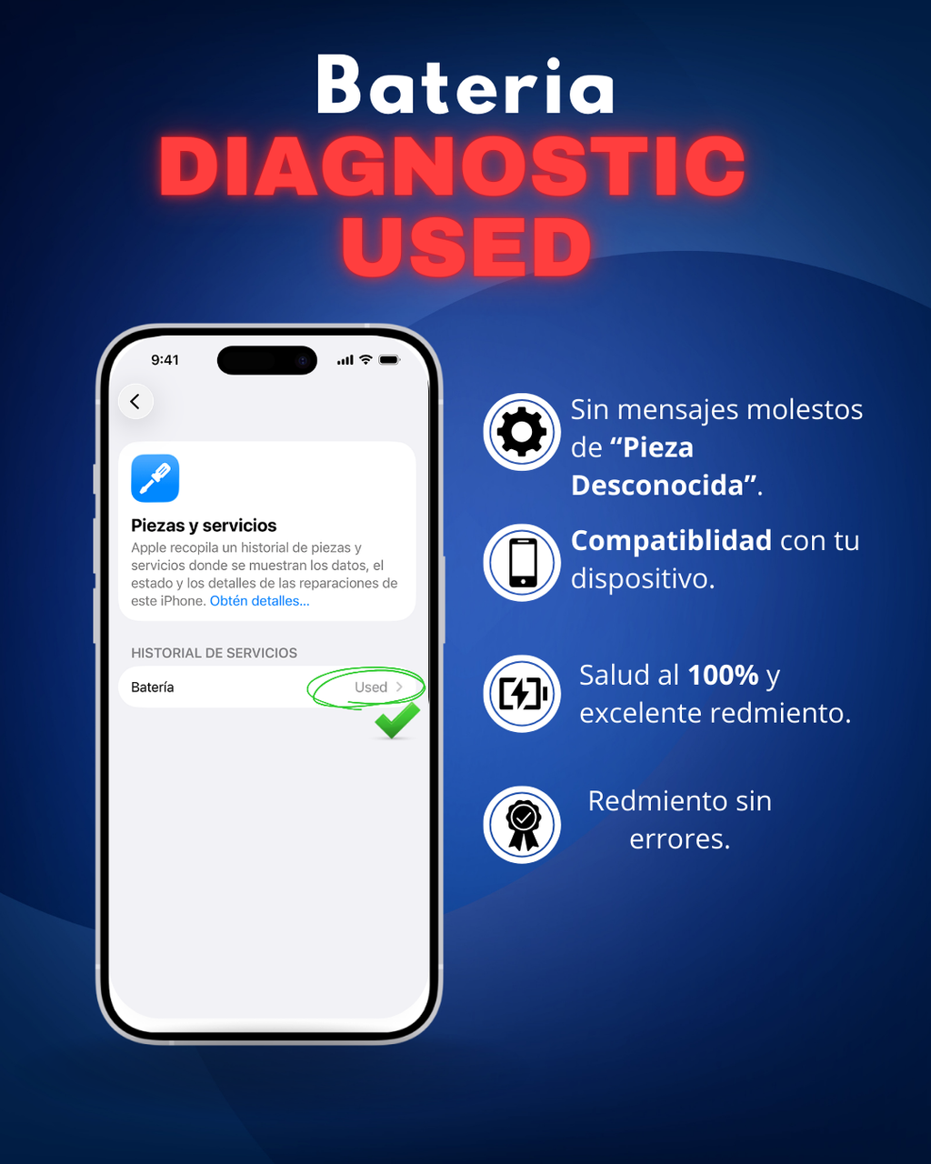 Batería Diagnostic Used Para iPhone 12 Pro Max