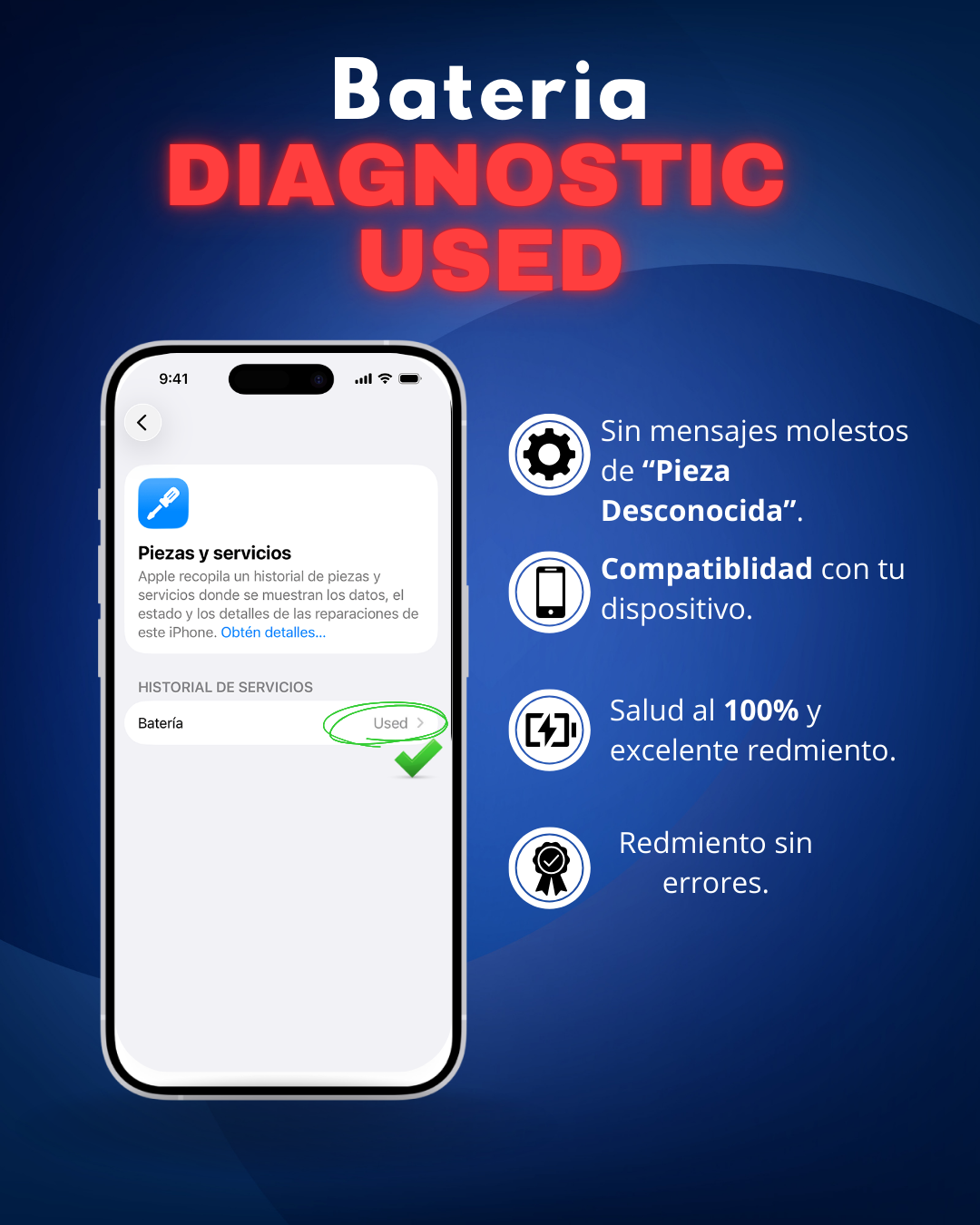 Batería Diagnostic Used Para iPhone 12 Pro Max
