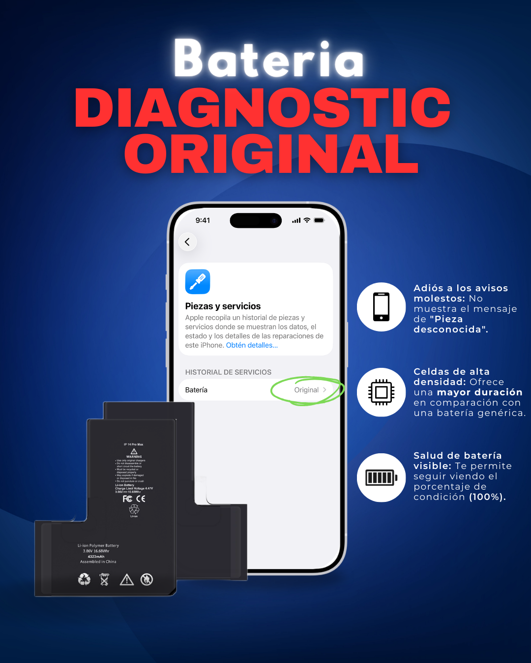Batería Diagnostic Original Para iPhone 12 Pro Max – Z-TEL CHILE