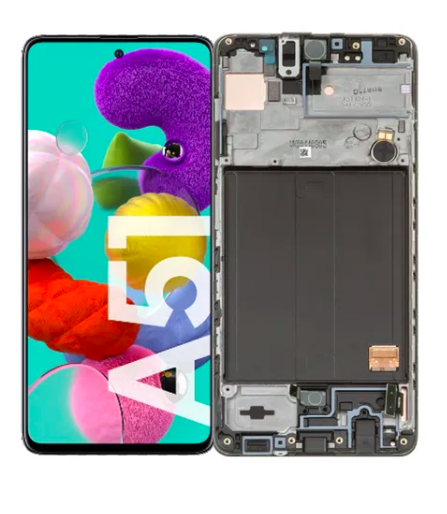 Pantalla con marco para Samsung A51 CALIDAD INCEL CON MARCO