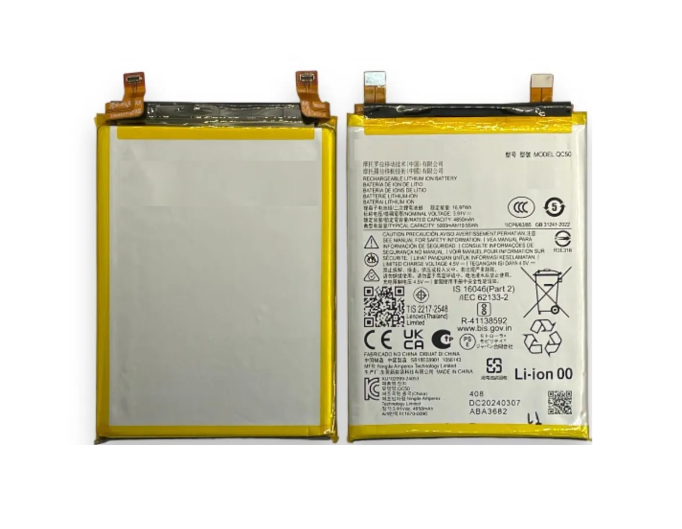 Batería Para Moto Edge 50 Fusion QC50