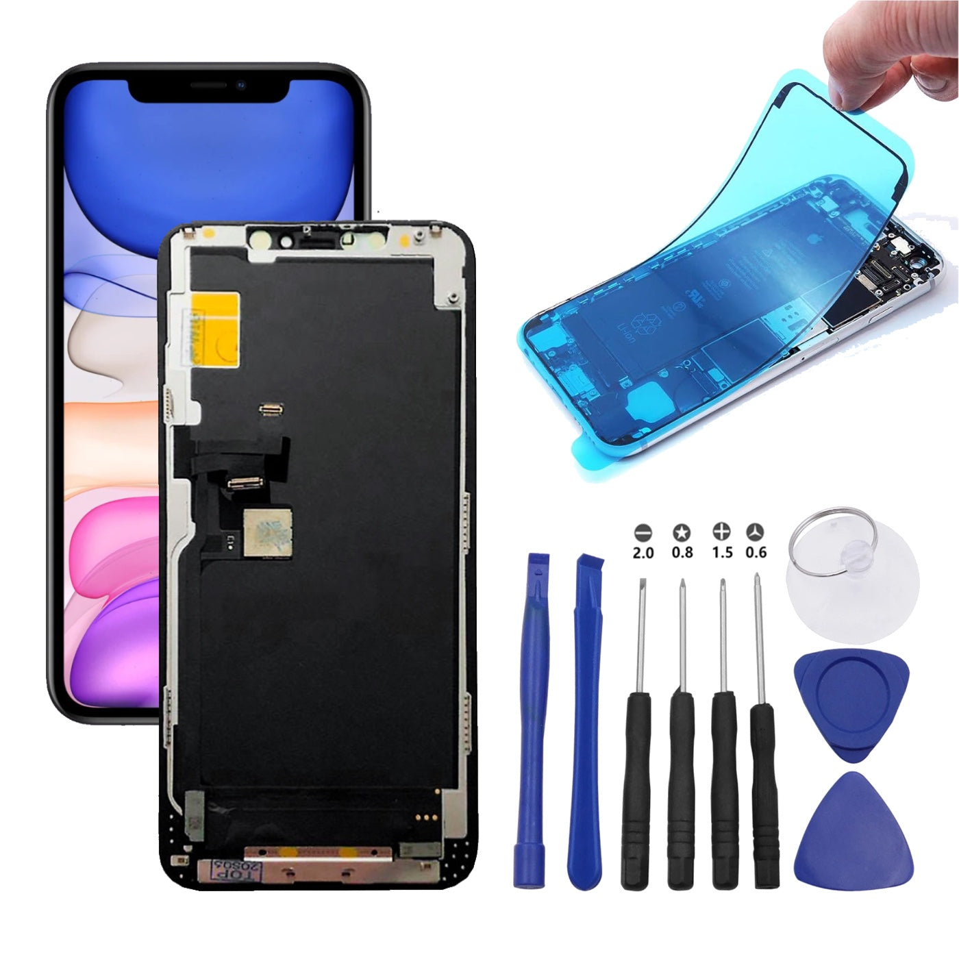 Pantalla Para iPhone 11 + Sello De Agua + Kit Destornillador